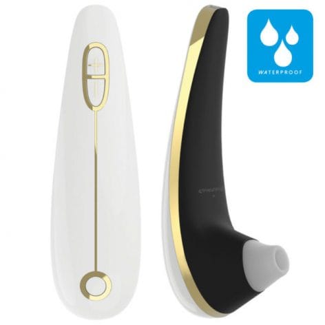 Womanizer Plus White/Gold Clitoral Stimulator