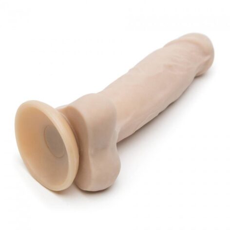 Adam's True Feel Cock 7" w/Balls Beige, Adam & Eve