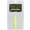 Basix Rubber Works Beginners Butt Plug Glow In The Dark Pkg