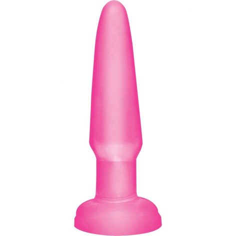 Basix Rubber Works Beginners Butt Plug Pink