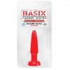 Basix Rubber Works Beginners Butt Plug Red Pkg