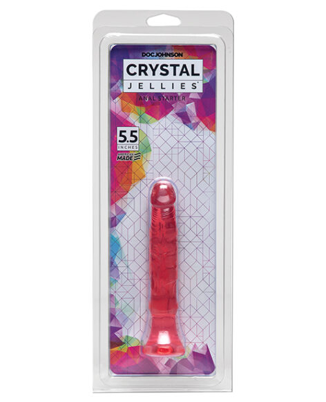 Crystal Jellies Anal Starter 5.5in Dildo Pink, Doc Johnson