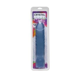Crystal Jellies Big Boy Dildo 12in Clear, Doc Johnson