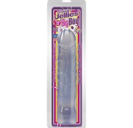 Crystal Jellies Big Boy Dildo 12in Clear, Doc Johnson