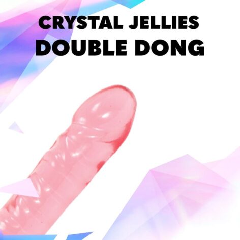 Crystal Jellies Double Dong 18in Pink, Doc Johnson