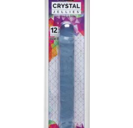 Crystal Jellies Jr Double Dong 12in Clear, Doc Johnson