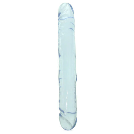 Crystal Jellies Jr Double Dong 12in Clear, Doc Johnson