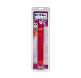 Crystal Jellies Jr. Double Dong 12in Pink, Doc Johnson