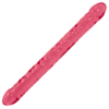 Double Headed Dildo 18in Pink, Crystal Jellies