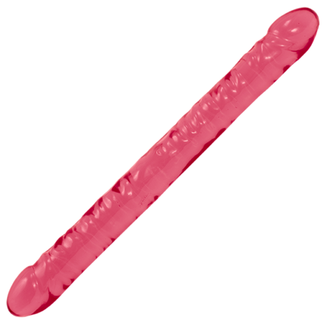 Double Headed Dildo 18in Pink, Crystal Jellies