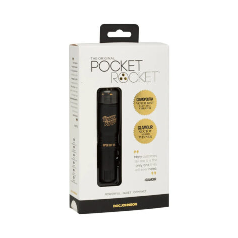 Pocket Rocket Vibrator Limited Edition Black, Doc Johnson