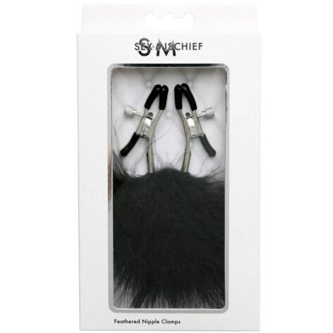 Sex & Mischief Feathered Nipple Clamps, Sportsheets