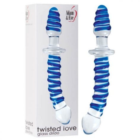 Twisted Love Glass Dildo