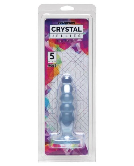 Crystal Jellies Anal Delight 5in Butt Plug Clear, Doc Johnson