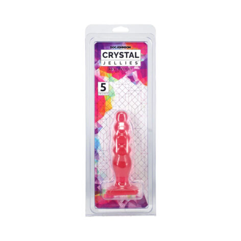 Crystal Jellies Anal Delight 5in Butt Plug Pink, Doc Johnson