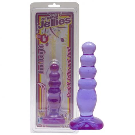 Crystal Jellies Anal Delight Purple 5in