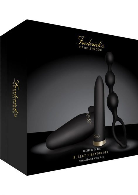 Frederick's of Hollywood Rechargeable Bullet, Beads, Plug Box