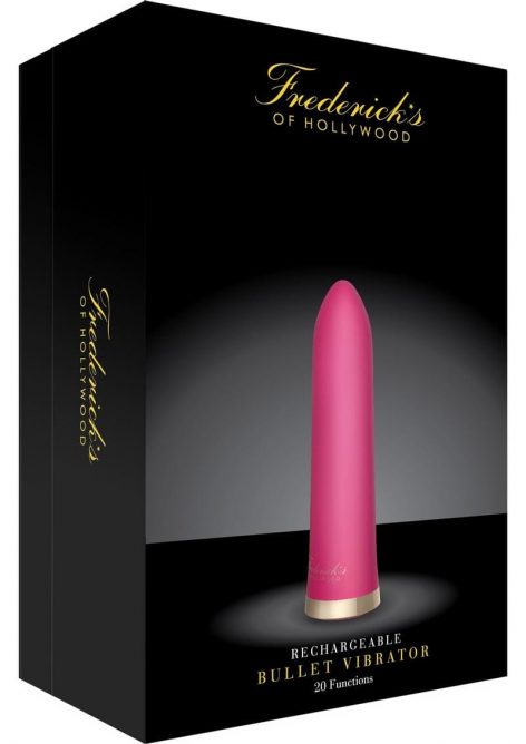 Frederick's of Hollywood Rechargeable Bullet Vibe Hot Pink Box