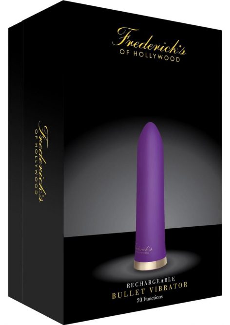 Frederick's of Hollywood Rechargeable Bullet Vibe Purple Box