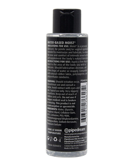 Moist Backdoor Formula Water Based Anal Lube 4.4oz