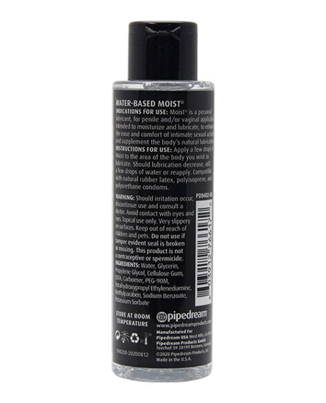 Moist Backdoor Formula Water Based Anal Lube 4.4oz