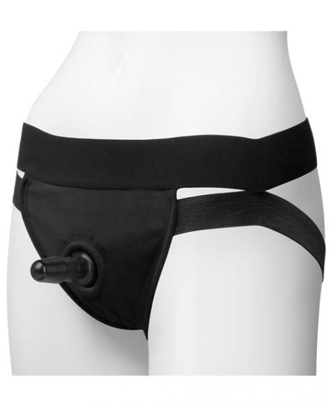 Vac-U-Lock Panty Harness Dual Straps with Plug S/M