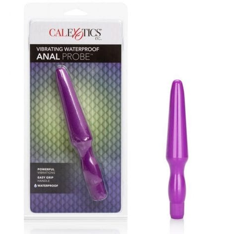 Vibrating Waterproof Anal Probe Purple