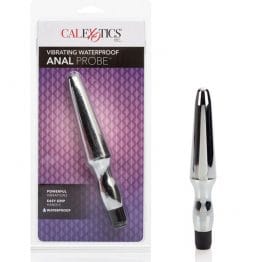 Vibrating Waterproof Anal Probe Silver