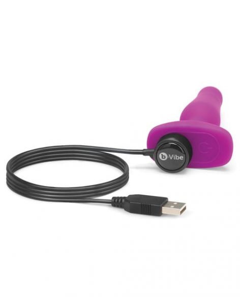 b-Vibe Novice Anal Plug Fuchsia Rechargeable