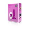 b-Vibe Novice Vibrating Anal Plug Fuchsia Silicone