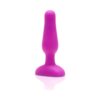 b-Vibe Novice Vibrating Anal Plug Fuchsia Silicone