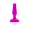 b-Vibe Novice Vibrating Anal Plug Fuchsia Silicone