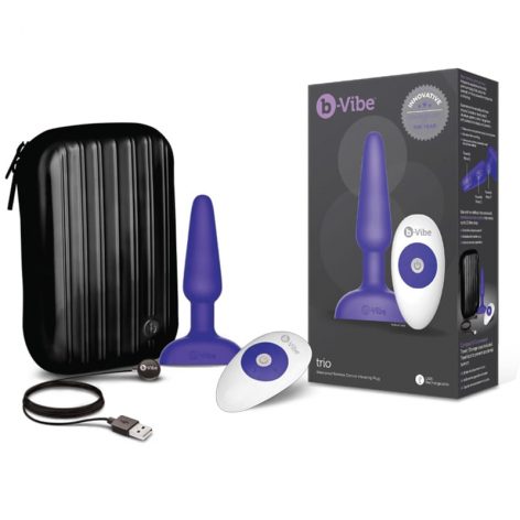 b-Vibe Trio Anal Plug Purple Box