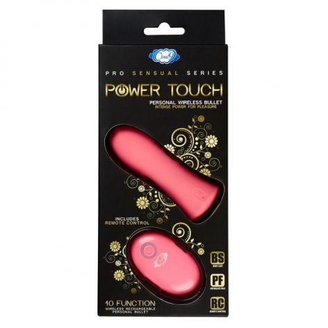 Power Touch Wireless Bullet Vibe Pink Box