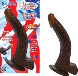 Afro American Whoppers 8in Dildo with Balls