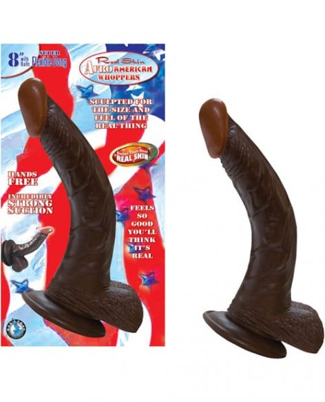 Afro American Whoppers 8in Dildo with Balls