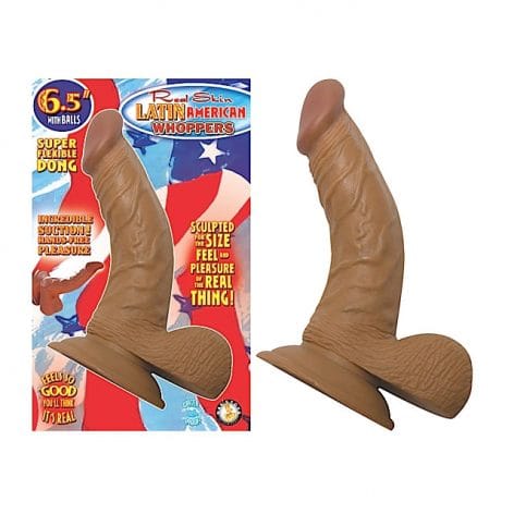 Latin American Whoppers 6.5in Dildo with Balls