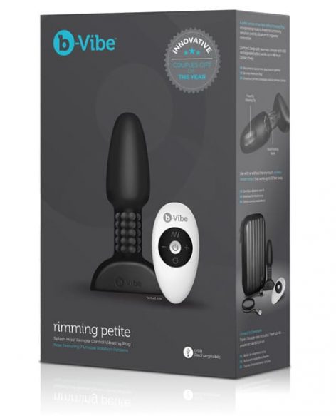 b-Vibe Rimming Petite Anal Plug Black Box