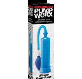 Pump Worx Silicone Power Pump Blue, Pipedream