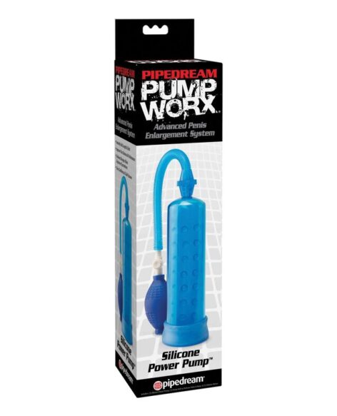 Pump Worx Silicone Power Pump Blue, Pipedream