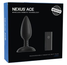 Nexus Ace Remote Control Butt Plug Large Black