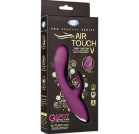 Air Touch V G-Spot Clitoral Suction Rabbit Vibrator, Cloud 9