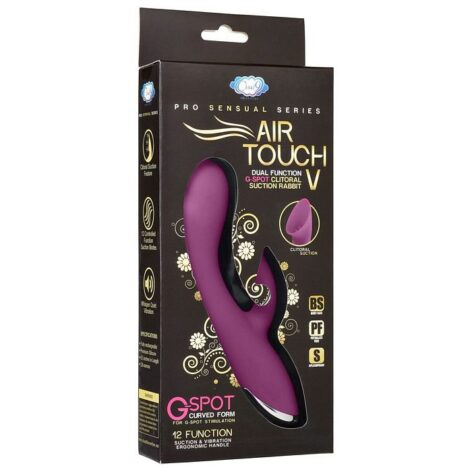 Air Touch V G-Spot Clitoral Suction Rabbit Vibrator, Cloud 9