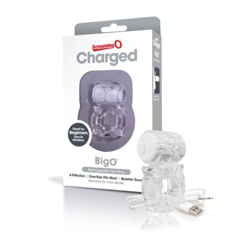 Charged BigO Vibe Cock Ring Clear, Screaming O