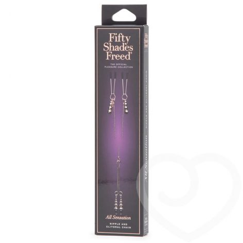 All Sensation Nipple & Clitoral Chain, Fifty Shades Freed Box