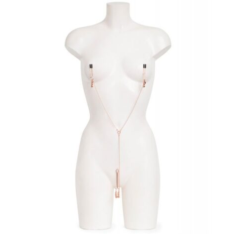 All Sensation Nipple & Clitoral Chain Rose Gold, Fifty Shades