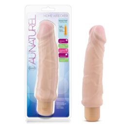 HomeWrecker Vibrator Dildo Au Naturel 9in Vanilla, Blush