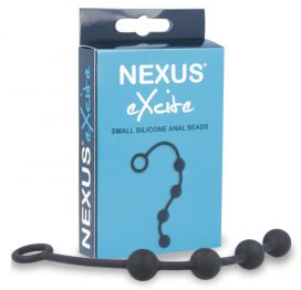 Nexus Excite Small Silicone Anal Beads Black