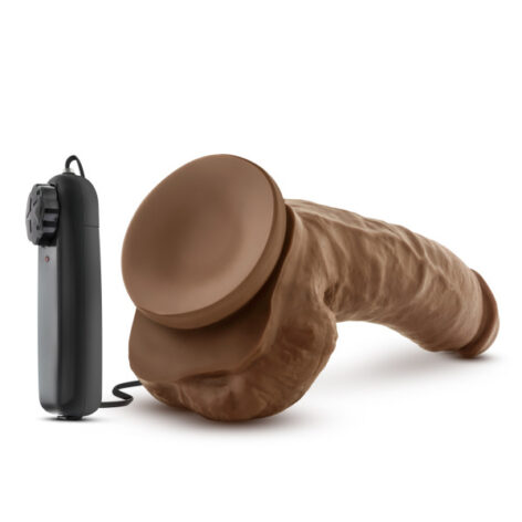 Boxer Dildo Loverboy 9in Vibe w/Balls Mocha, Blush