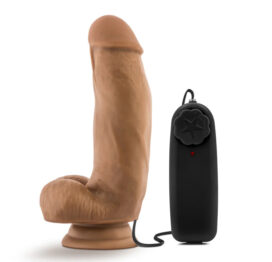 MMA Fighter Dildo Coverboy 7in Vibe w/Balls Mocha, Blush